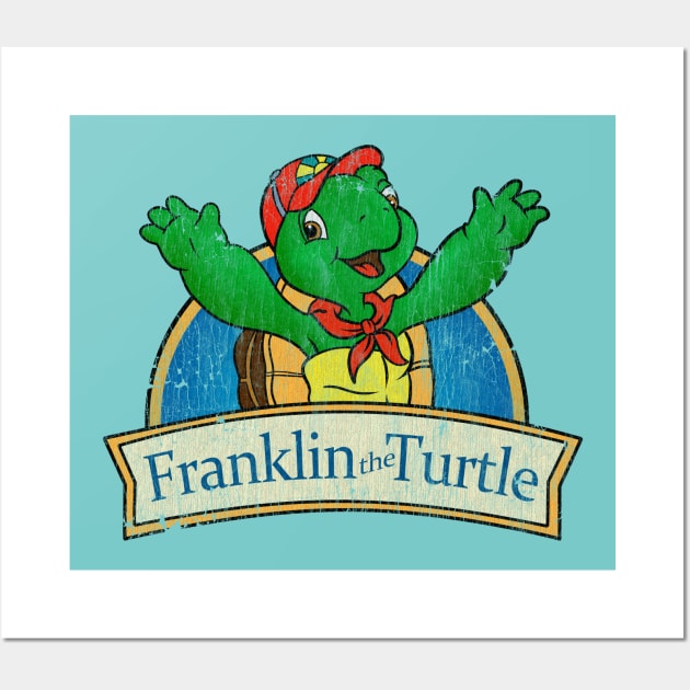 Vintage Franklin the turtle Wall Art by OniSide